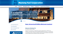 Desktop Screenshot of mustangfuel.com