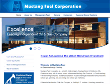 Tablet Screenshot of mustangfuel.com